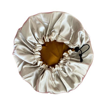 Load image into Gallery viewer, Bonnet réversible &amp; ajustable en Satin rose et beige - POPMYCURLS BOX PARIS
