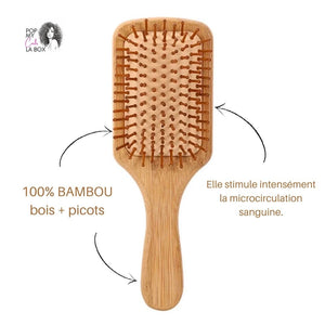 Brosse en bambou Antistatique Head Spa - POPMYCURLS BOX PARIS