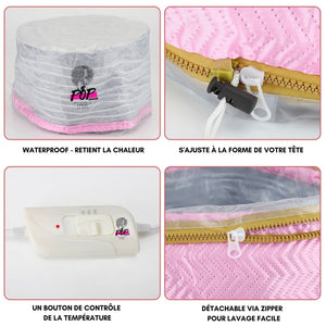 Casque chauffant réglable - soin express cheveux abîmés - POPMYCURLS BOX PARIS