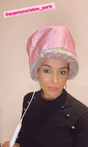 Casque chauffant réglable - soin express cheveux abîmés - POPMYCURLS BOX PARIS