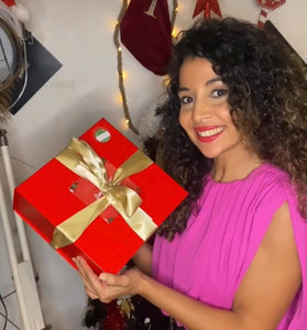 Coffret cadeau solide fermeture aimantée - Rouge brillant - POPMYCURLS BOX PARIS