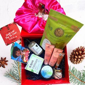 Coffret cadeau solide fermeture aimantée - Rouge brillant - POPMYCURLS BOX PARIS